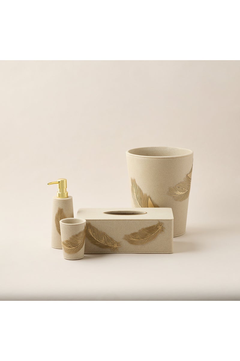 LIFESTYLE سلة مهملات مزينة بالريش - Image 5